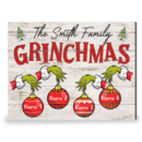 Funny Christmas Sign Custom Christmas Gift For Family Canvas Print